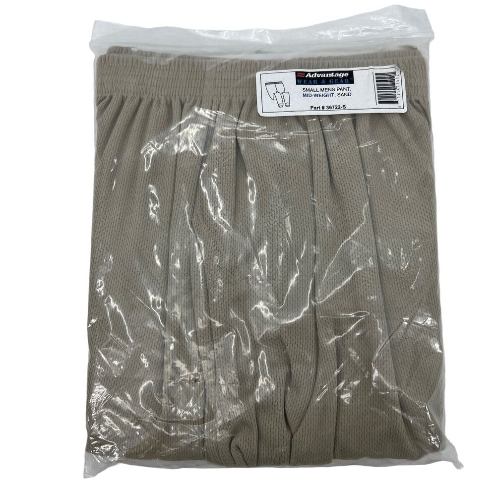 Advantage Wear & Gear Long John Pant Men Small Mid Weight Thermal Underwear New